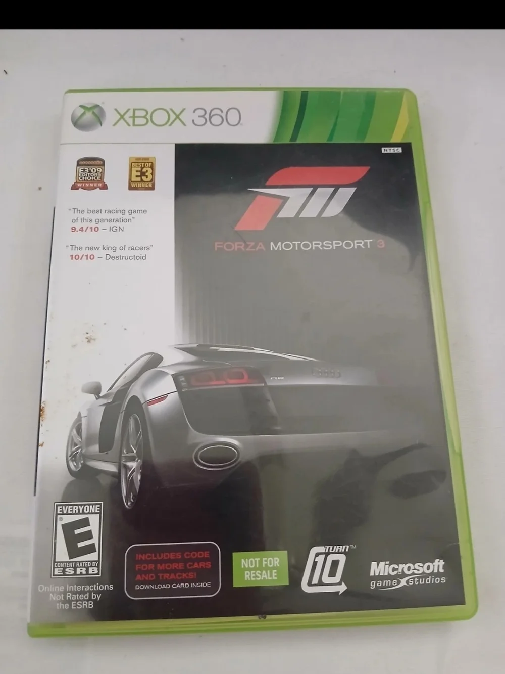Forza Motorsport 3 -  Xbox 360 - Racing Game - Manual Included, 2 Disc